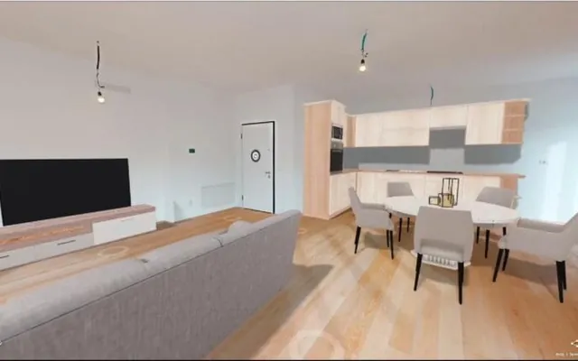 Un soggiorno arredato con il Virtual Home Staging