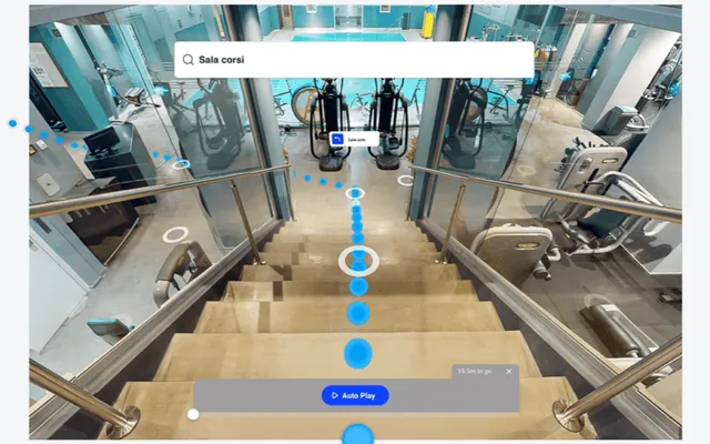 Un virtual tour con punti di interesse e contenuti extra